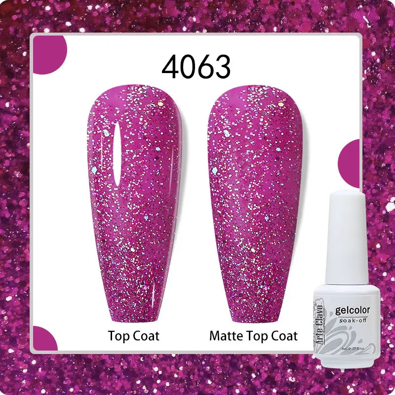 8ml Pure Color Gel Nail Polish Nail Art Manicure Semi Permanent