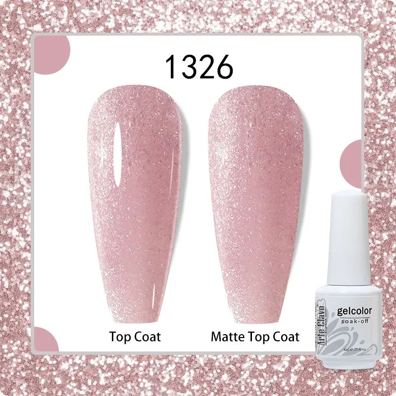 8ml Pure Color Gel Nail Polish Nail Art Manicure Semi Permanent