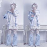 Harajuku Pullover Fairycore Bandage Sweatshirt Y2k Grunge Hoodies Streetwear