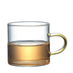 Transparente Glas-Wasser-Tasse, Tee-Milch-Kaffeetasse, Bier-Saft-Getränke-Tasse