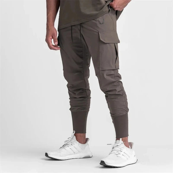 Men's Cargo Pants Summer Thin Loose Quick-Drying Elastic Leggings Running
