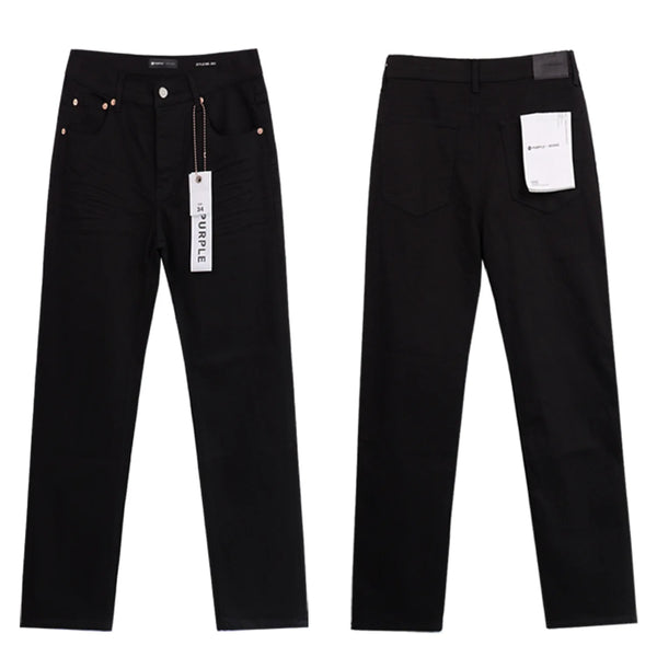 Ripped Patch Jeans Men Retro Streetwear Straight Trousers