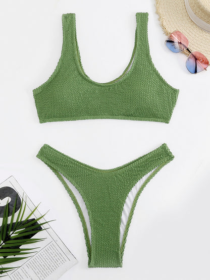 Bikini mit hoher Taille, Damen-Bademode, Bikini-Set, Badeanzüge