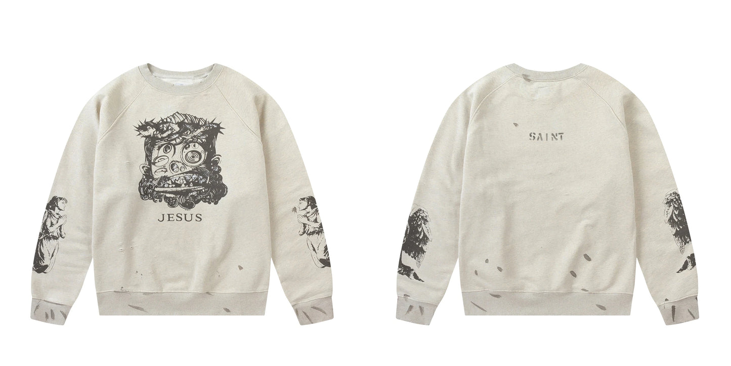 Saint of Michael Oversized Graphic Hoodie Men’s Streetwear Yao