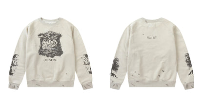 Saint of Michael Oversized Graphic Hoodie Men’s Streetwear Yao