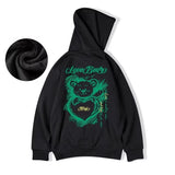 Lustige grafische Love Bear Print Pullover Hoodies Herbst Hip Hop Mode übergroße Y2K