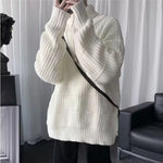 Men's Loose Fit Knit Sweater Thick Y2K Korean Pullover