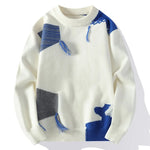 Patchwork Sweater Hip-Hop Warm Streetwear