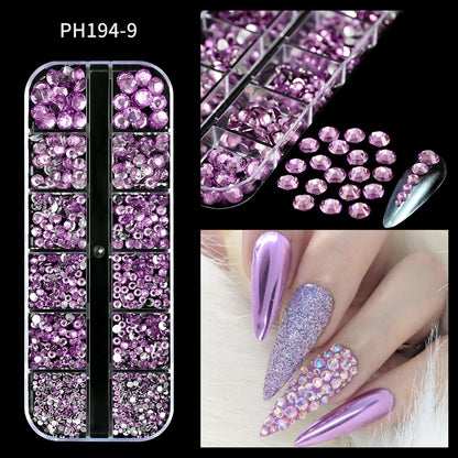 Round White Pearl Nail Beads