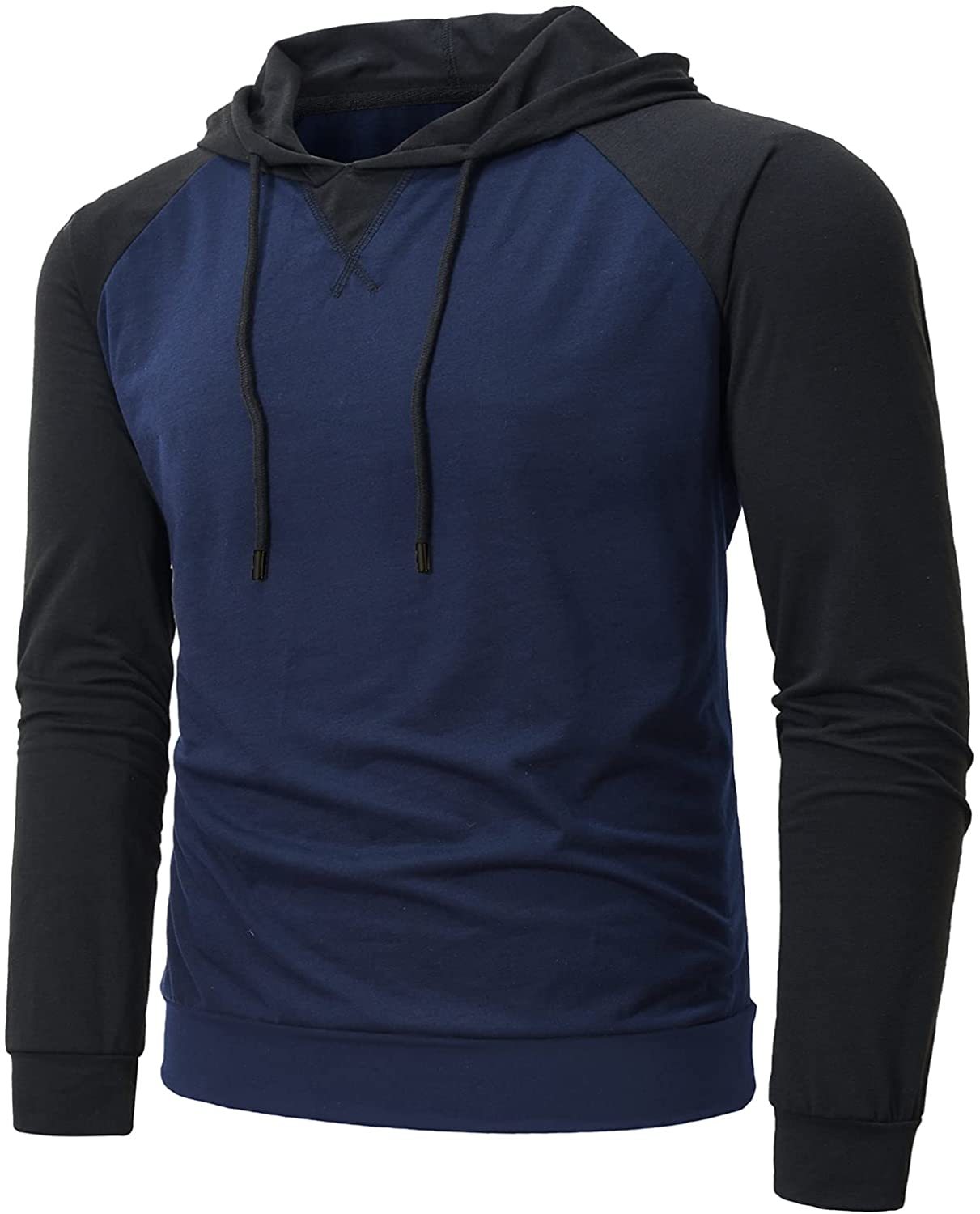 Men Hoodies Sweatshirts Long Sleeve Solid Lightweight Casual