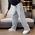 Mens Sherpa Fleece Pants Straight Leg Thick Pockets Winter Casual