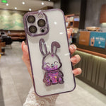 Cartoon Bear Glitter Quicksand Case for iPhone 14 Pro Max 13 12 11 X Xr Xs 7 8