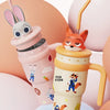 Disney Stitch Tumbler 700ml Insulated Stainless Steel with Straw