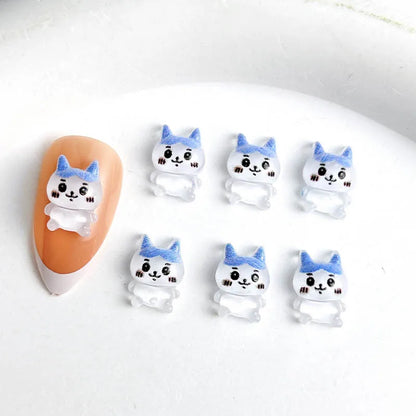 30PCS Cartoon Anime Character Nail Art Decorations Funny Rabbit