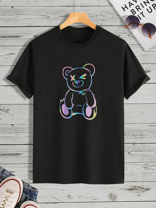 Herren-T-Shirts mit Teddybär-Aufdruck