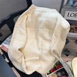 Fashion American Knitted Warm Retro Sweater Spring Winter Street Y2K