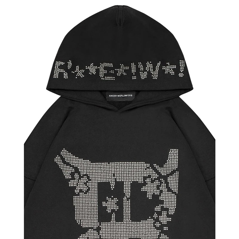 Y2K Gothic Punk Harajuku Hoodie: The Ultimate Autumn Expression