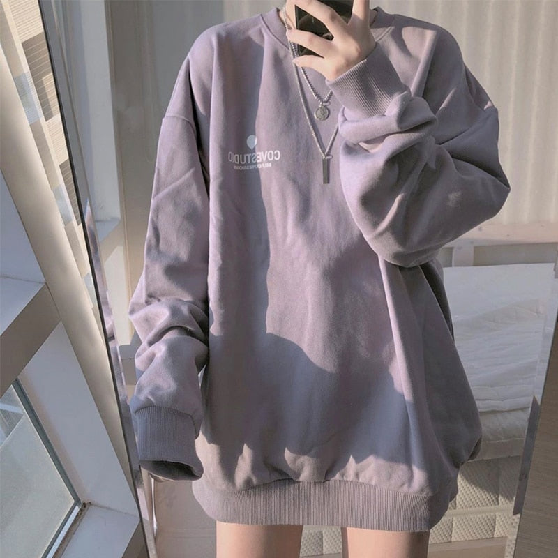 hoodies women fashion Long Sleeve Hoodie Sweatshirt Harajuku