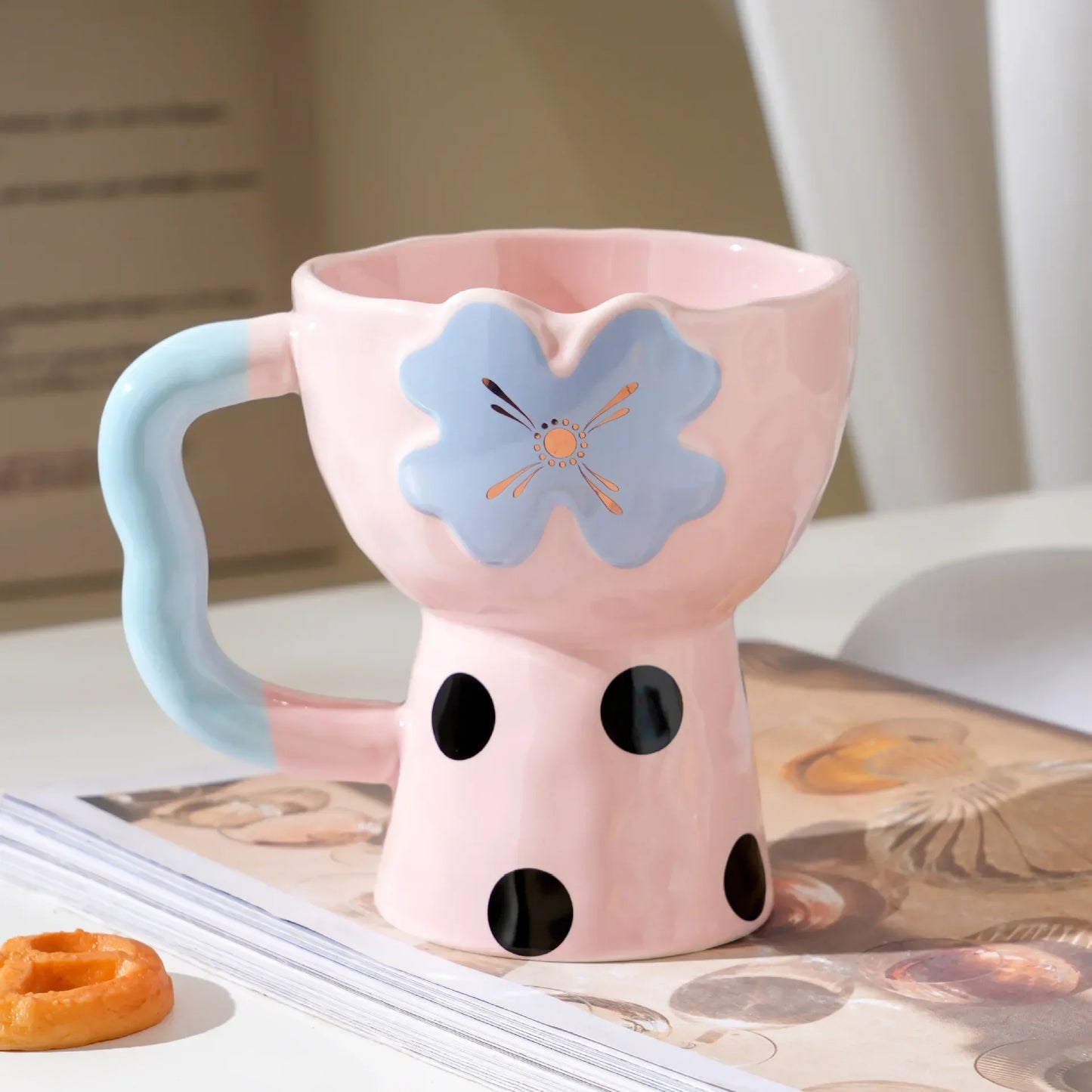 Cute Flower Ceramic Mug