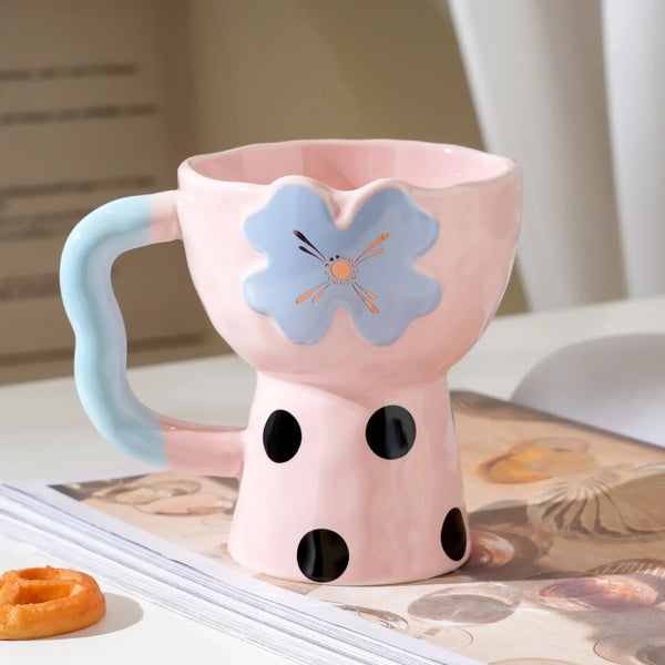 Cute Flower Ceramic Mug