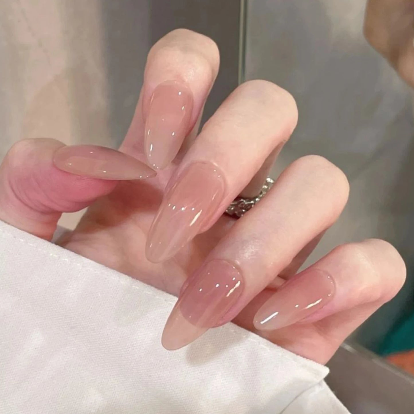 Natural Almond Nail Art