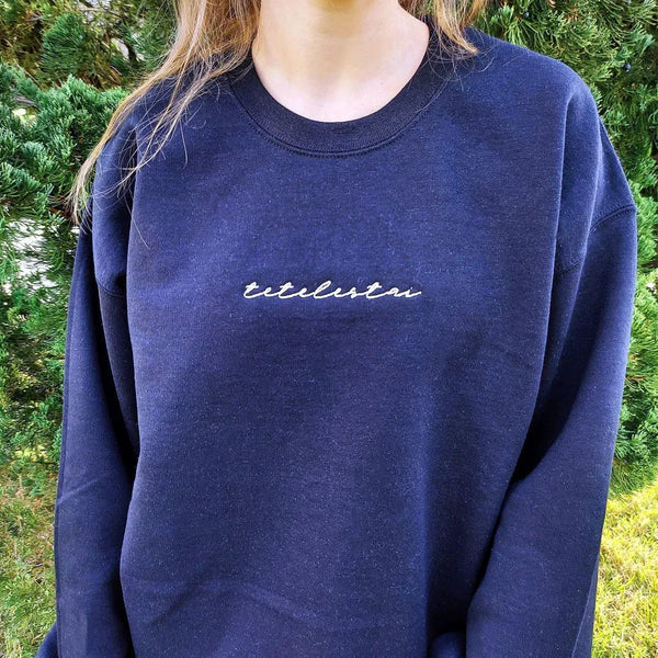 Tetelestai Embroidered Christian Sweatshirt Vintage Loose Warm Pullover