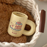 Mug Cream Color Fat Creative Breakfast Cup For Tea Milk