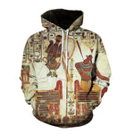 Streetwear Hoodies Männer Alter Horus Ägyptischer Gott Auge Ägyptens Pharao Anubis