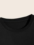 Molten Skull Print T-Shirt for Men's Casual Crew Neck Short-Sleeve Fashion