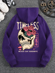 Men's Skull Print Hoodie Comfortable Everyday