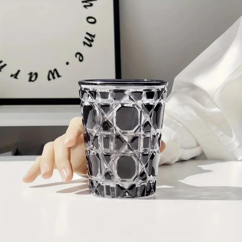 310ml Glas Wasserflasche Glaswaren Vintage Wasserbecher Trinken 