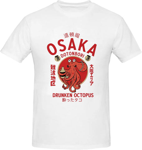 Osaka Dotonbori Octopus Abstract Graphic Tee