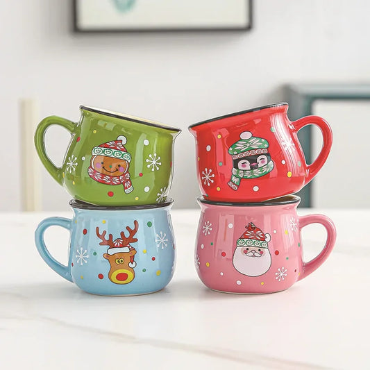 New Kawaii Christmas Mugs Ceramic Cups