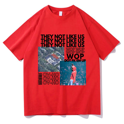 Kendrick Lamar Not Like Us Tshirt Clothing Harajuku Kawaii Tops Summer