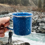 Enamel Starry Sky Camping Coffee Cup Mugs - 380ML