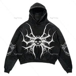 Harajuku Grunge 3 Hände Hoodie für Männer