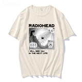 Radiohead T Shirt Rock Band Vintage Hip Hop