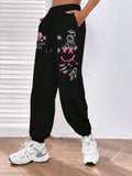 Women's Graffiti Sweatpants Casual Streetwear