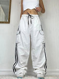 2024 New Women's Striped Wide Leg Sweatpants