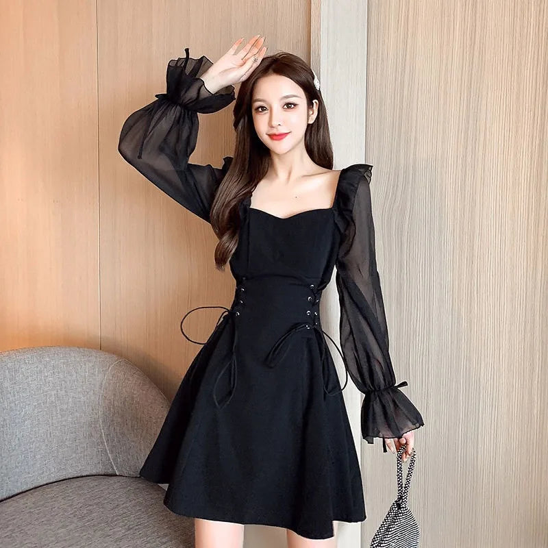 Silk Dress Chiffon Outfits Sensual Sexy on Promotion One-piece Aesthet ...