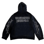 Y2K Zip Up Hoodie Neue Harajuku Mode Hoodie Rundhals Lose Brief