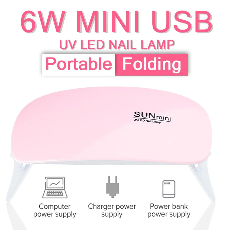 Nail Kit Nail Set With UV LED Lamp Dryer, Semi Permanent Gel Varnish Set