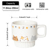 Ceramic coffee cup chocolate milk cup tea cup mug cute cat design