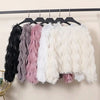 Blouse Women Autumn Wave Shape Furry Tassel Long Sleeve Pullover