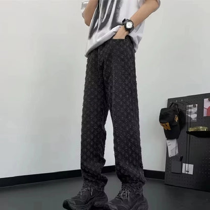 Distressed Men's Denim Summer Streetwear Casual Trend
