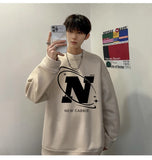 Herbst Streetwear Crewneck Sweatshirt Koreanische Mode Neue Lose Beiläufige Harajuku