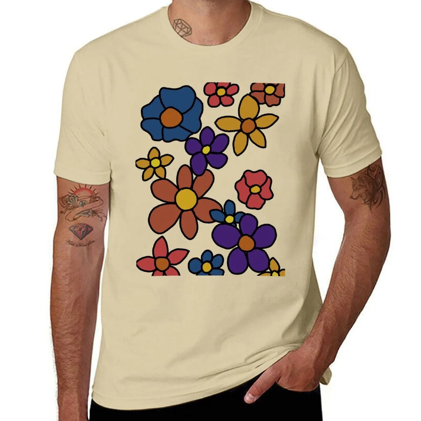 Flower Doodle Graphic Aesthetic T-Shirt