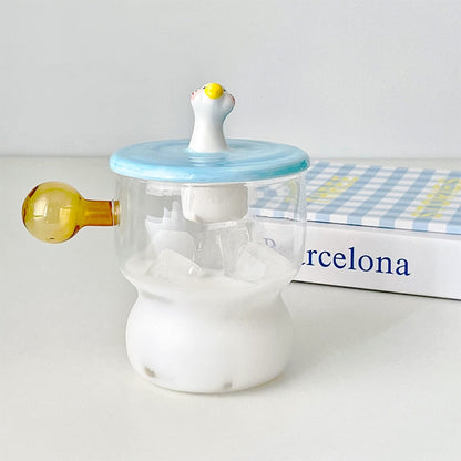 Mug Creative  Cute Ceramic Glass Cup Girl Cartoon Large Temperature Resistant