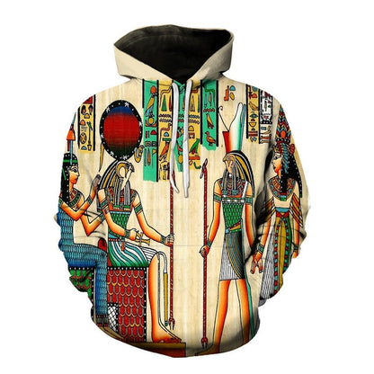 Streetwear Hoodies Männer Alter Horus Ägyptischer Gott Auge Ägyptens Pharao Anubis