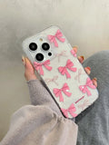 Preppy iPhone Case Personalized Coquette Bow Protective Case